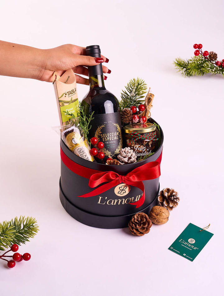 Box de Navidad: Vino Tinto Petit Verdot Tacama