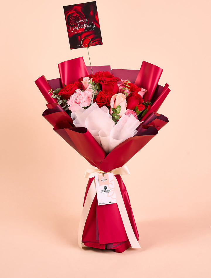 Ramo de Rosas:  Latidos de San Valentín