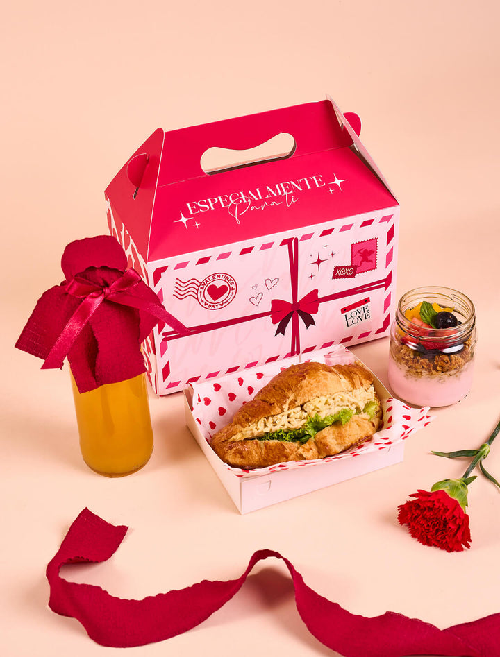 Box de desayuno:  Carta de amor