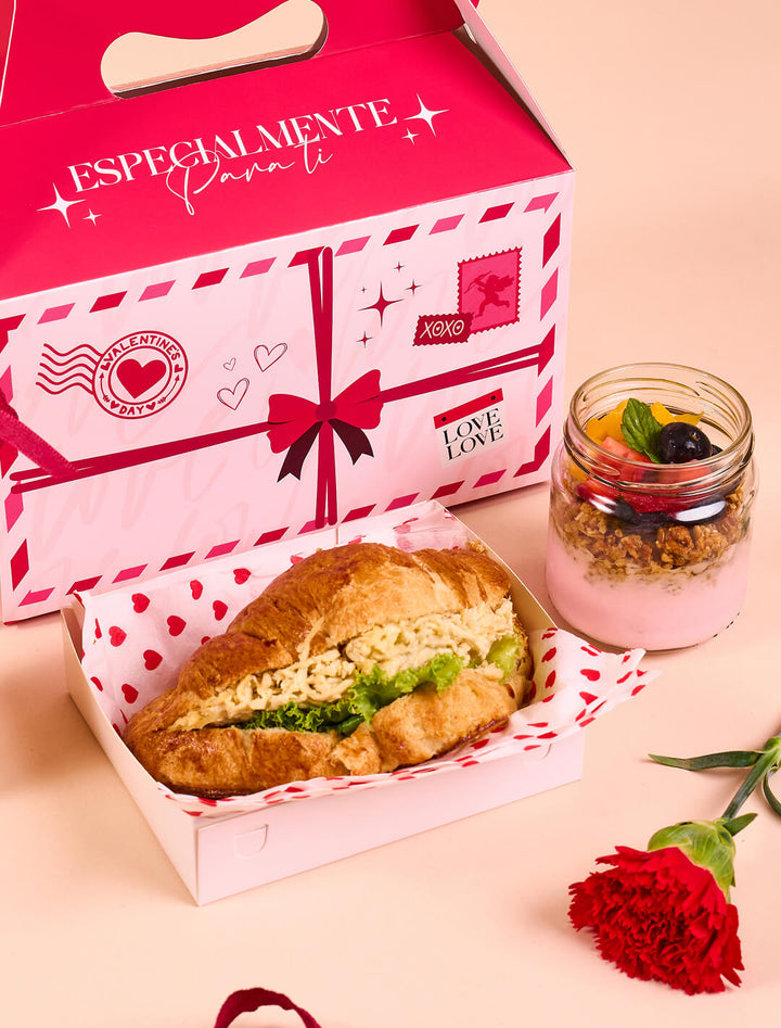 Box de desayuno:  Carta de amor