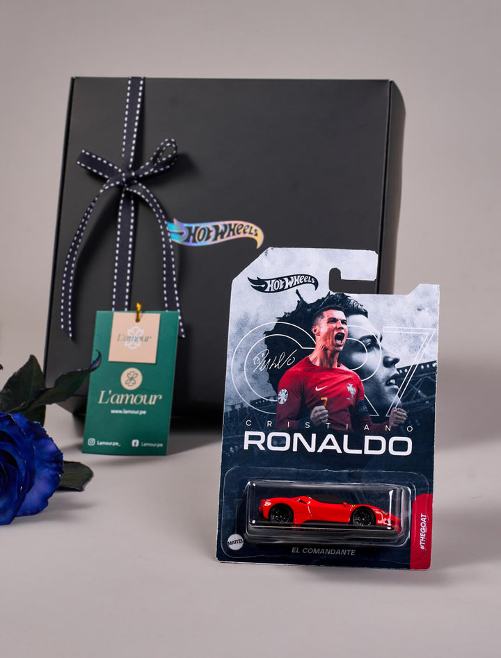 Box de Regalo carrito Hot Wheels: CR7 Portugal