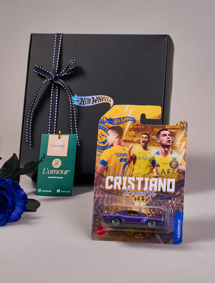Box de Regalo carrito Hot Wheels: CR7(Al-Nassr)